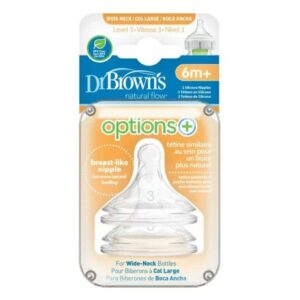 DR BROWNS OPTIONS+ TETINE COLE LARGE NIVEAU 3 PACK DE 2 6 MOIS +