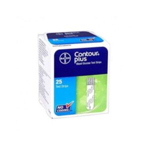CONTOUR PLUS 25 TEST STRIPS BANDELETTE REACTIVE