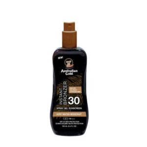 AUSTRALIAN GOLD INSTANT BRONZER SPRAY GEL SPF30 ECRAN SOLAIRE 100ML