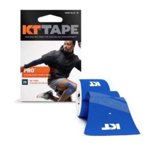 KT TAPE PRO TISSU SYNTHETIQUE ULTRA RESPIRANT 20 STRIPS 5.1 X 25.4 CM SONIC BLEU