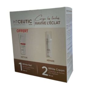 HTCEUTIC OFFRE WHITE CREME ECLAIRCISSANT DE TACHE 50 ML + WHITE GEL 200 ML OFFERT