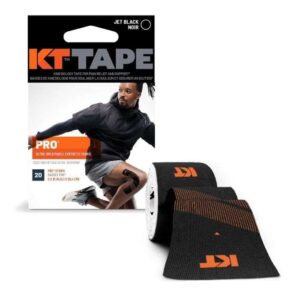 KT TAPE PRO ULTRA RESPIRANT TISSU SYNTHETIQUE 20 STRIPS JET BLACK