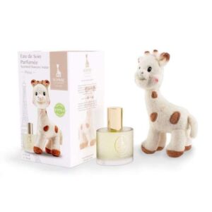 SOPHIE LA GIRAFE EAU DE SOIN PARFUMEE PARIS 0M+ 50 ML + SOPHIE JOUET PELUCHE DOUX 17 CM