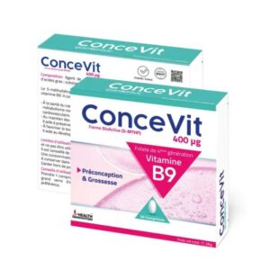 CONCEVIT PRECONCEPTION ET GROSSESSE VITAMINE B9 30 COMPRIMES