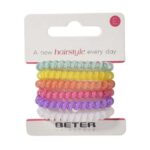BETER ELASTIQUES CHEVEUX MULTICOULEUR 6 UNITES REF 19205