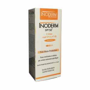 INODERM SPF 50+ CREME SOLAIRE TRES HAUTE PROTECTION INVISIBLE 50 ML