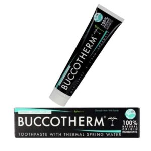 BUCCOTHERM DENTIFRICE BLANCHEUR CHARBON NOIR MINT FLUORIDE 75 ML