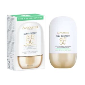LANCASTER SUN PERFECT AIR SPF 50 PHOTOAGING FLUIDE INVISIBLE CONTROL PORE AND IMPERFECTIONS 40 ML