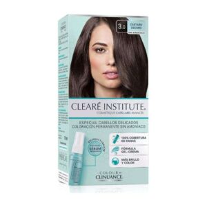 CLEARE INSTITUTE COLORATION CHEVEUX PERMANATE SANS AMMONIAQUE 3.0 MARRON FONCE