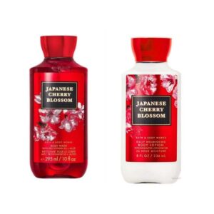 BATH AND BODY WORKS DUO JAPANESE CHERRY BLOSSOM NETTOYANT 295 ML + LOTION 236 ML
