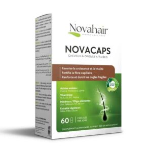 NOVAHAIR NOVACAPS CHEVEUX ET ONGLES AFFAIBLIS 60 GELULES