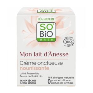 SO BIO MON LAIT D ANESSE CREME ONCTUEUSE NOURRISSANTE 50 ML