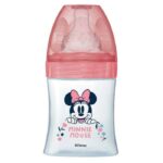 DODIE BIBERON ANTI COLIQUE TETINE RONDE 3 VITESSES 0-6 MOIS 150 ML MINNIE MOUSSE