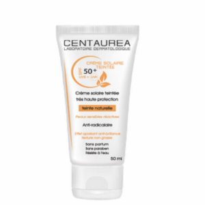 CENTAUREA CREME SOLAIRE TEINTE NATURELLE SPF 50+